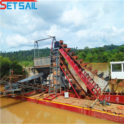 Cyclone Type Cast Iron Chain Bucket Gold and Diamond Dredger for Sand Sand Extraction