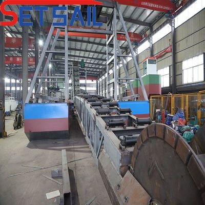 Chain Bucket River Gold Mining Machinery Made in with 4kw X 3-10kw X3 Migration Device