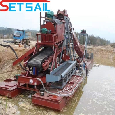 Chain Quantity 172PCS-200PCS Low Failure River Mining Machinery with Jigging Equipment