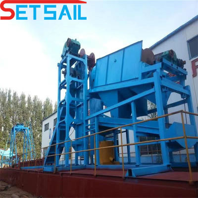 Chain Quantity 172PCS-200PCS Low Failure River Mining Machinery with Jigging Equipment