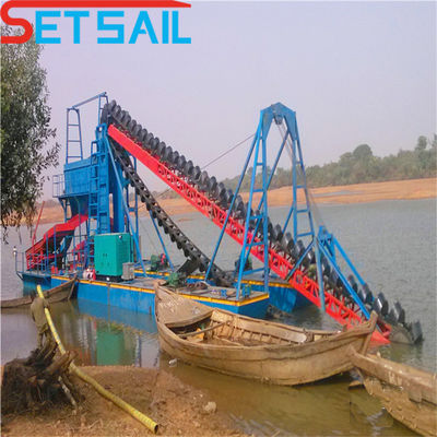 Chain Quantity 172PCS-200PCS Low Failure River Mining Machinery with Jigging Equipment