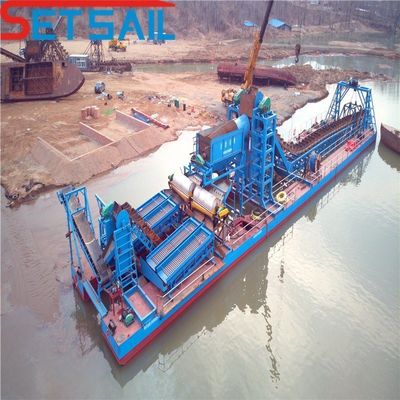 86PCS-100PCS Hight 1.0m-2m River Chain Bucket Gold Mining Machinery with Centrifuge