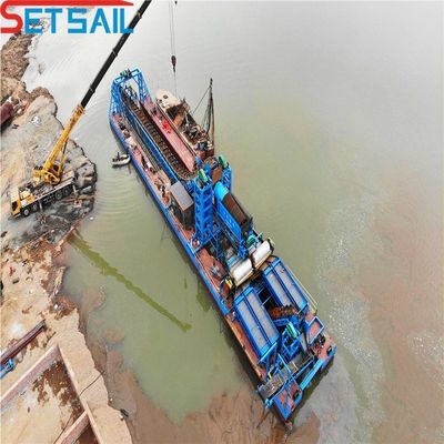 Customized Performance Chain Bucket River Gold Dredger with 128-176PCS Chian Quantity