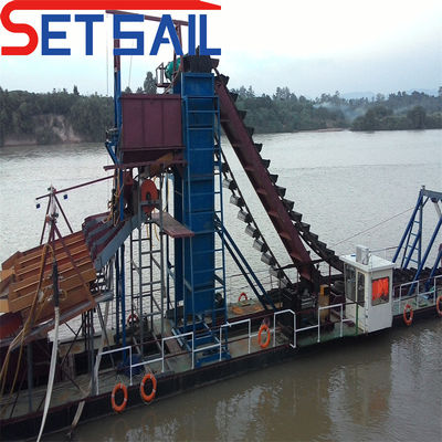 Chain Bucket River Gold and Diamond Mining Machinery with 172PCS-200PCS Chain Quantity