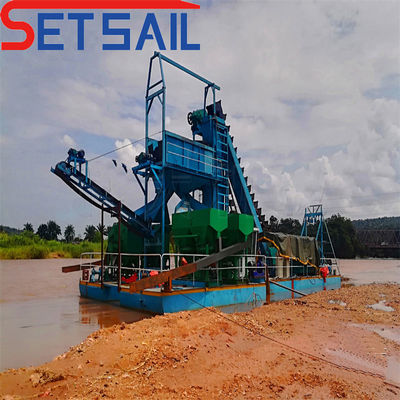 Chain Bucket River Gold and Diamond Mining Machinery with 172PCS-200PCS Chain Quantity