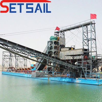 Chain Bucket River Gold and Diamond Mining Machinery with 172PCS-200PCS Chain Quantity
