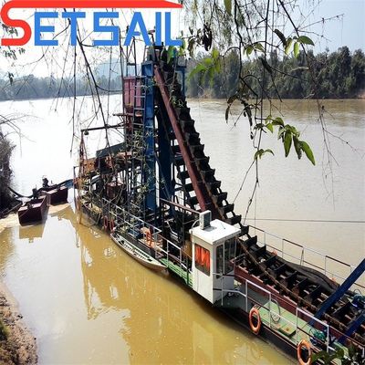 Chain Bucket River Diamond Dredging Machinery for Gold Jigging Samples US 2000/Set