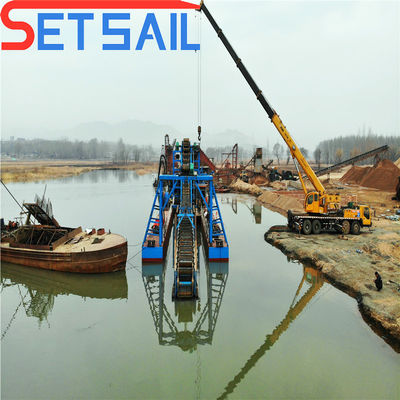 Chain Bucket River Diamond Dredging Machinery for Gold Jigging Samples US 2000/Set
