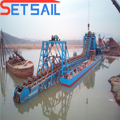 Chain Bucket River Diamond Dredging Machinery for Gold Jigging Samples US 2000/Set