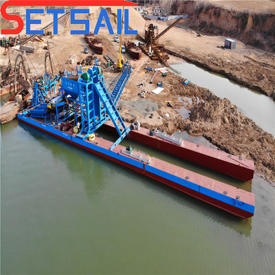 Performance Chain Bucket River Gold Tin Dredging Equipment for Large-scale Tin Mining