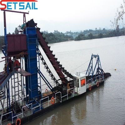 High Capacity Chain Bucket Mining Dredging Equipment for River Gold Customized Solution