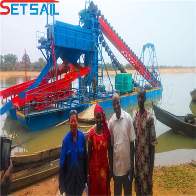 High Capacity Chain Bucket Mining Dredging Equipment for River Gold Customized Solution