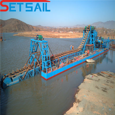 US Multi Function River Mining Dredger with Gold Agitation Chute Multi-Functional