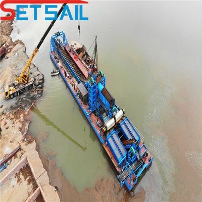 US Multi Function River Mining Dredger with Gold Agitation Chute Multi-Functional