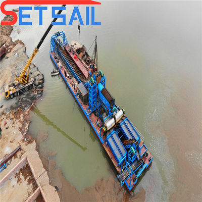 Integrated Mineral Mining and Processing Bucket Chain Gold Mining Diamond Dredger