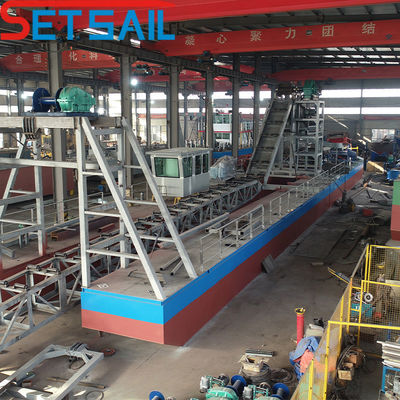 Electric Power Type Chain Bucket Gold Diamond Mining Dredger for Mining Project