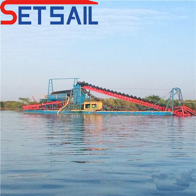 QHMB-6 Reservoir Diamond River Mining Gold Machine with 86PCS-100PCS Bucket Quantity