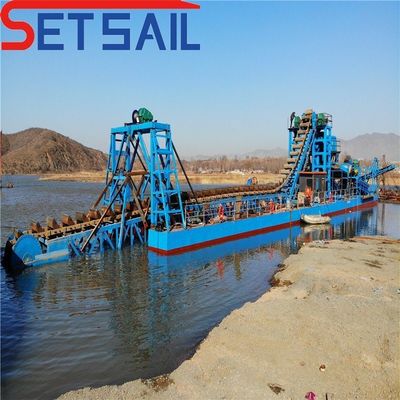 QHMB-6 Reservoir Diamond River Mining Gold Machine with 86PCS-100PCS Bucket Quantity