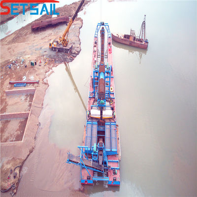 Marine Steel Plate Bucket Chain Mining Machine for River Lake and Customized Design