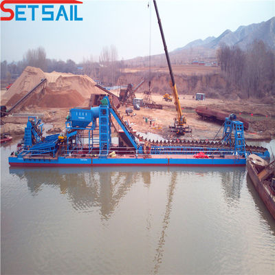 Marine Steel Plate Bucket Chain Mining Machine for River Lake and Customized Design