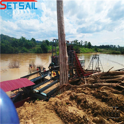 Marine Steel Plate Bucket Chain Mining Machine for River Lake and Customized Design