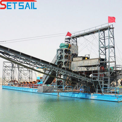 Marine Steel Plate Bucket Chain Mining Machine for River Lake and Customized Design