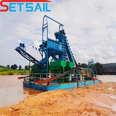 3300.00cm * 880.00cm * 225.00cm Package Size Lake Gold Diamond Dredger for Mining Machine