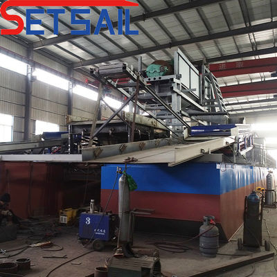 7m-20m Dredging Depth River Mining Diamond Dredger with Centrifuge Equipment