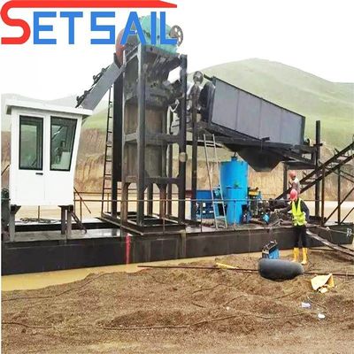 Initial Payment Large Capacity Chain Bucket River Gold Dredger Hight 1.0m-2m Capacity