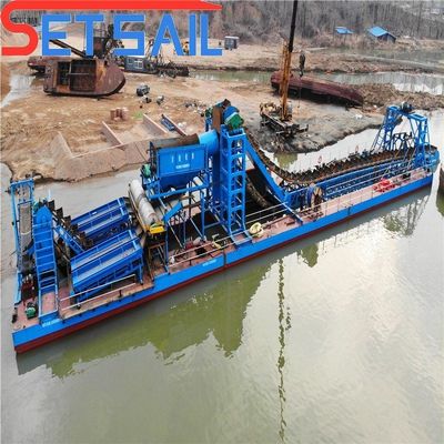 Gold Mining Equipment Used in River with 1.4mx1.2m-2.6mx1.5m Drum Screen Length .Diameter