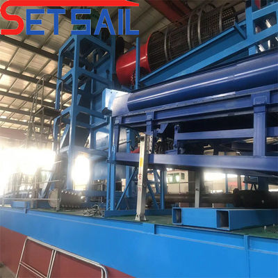 Hydrocyclone Gold Diamond Mining Dredger with 24-38m Total Length and Agitation Chute