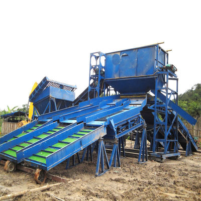 18000.000kg Gross Weight Full Alluvial Gold Mining Equipment with Agitation Chute/Jiging/Centrifuge