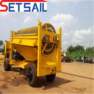460.00cm * 200.00cm * 225.00cm Package Size Diamond Mining Equipment with Gold Drum Screen
