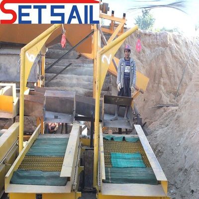 460.00cm * 200.00cm * 225.00cm Package Size Diamond Mining Equipment with Gold Drum Screen
