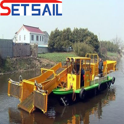 7.2m-25m Total Length Lake Trash Cleaning Machine with and 7.5-50m3 Loading Capacity