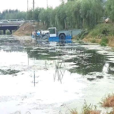 Water Hyacinth Cleaning Professional Aquatic Weed Harvester with 3.5-5kn/H Working Speed
