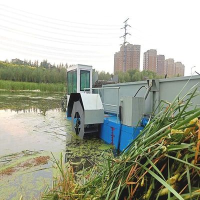 Water Hyacinth Cleaning Professional Aquatic Weed Harvester with 3.5-5kn/H Working Speed
