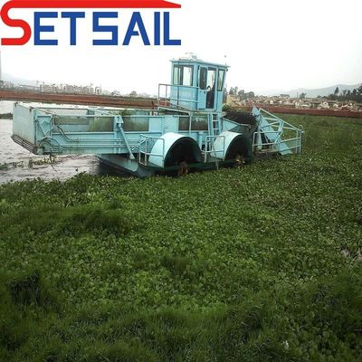 Amphibious Weed Harvester for Dredging and Other Functions 1-2 Passenger Capacity