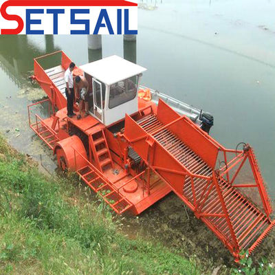 Amphibious Weed Harvester for Dredging and Other Functions 1-2 Passenger Capacity
