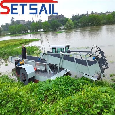 Amphibious Weed Harvester for Dredging and Other Functions 1-2 Passenger Capacity