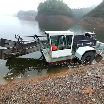 Semi-Automatic Hydraulic Aquatic Plant Weed Harvester for River Reed/Hyacinth/Garbage