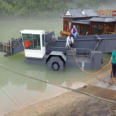 Semi-Automatic Hydraulic Aquatic Plant Weed Harvester for River Reed/Hyacinth/Garbage