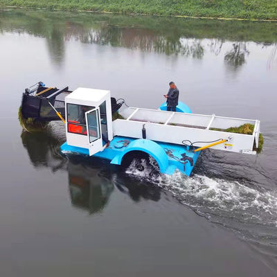 Full Payment Aquatic Weed Harvester Screw-Type Seaweed Harvesting Boats for Weed Removal