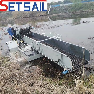 Sea Weed Harvester with Paddle Wheel or Propeller Drive and 7.5-50m3 Loading Capacity