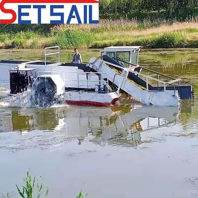 River Aquatic Weed Harvester Total Length 7.2m-25m Max. Loading Capacity 50m3 by Engineers