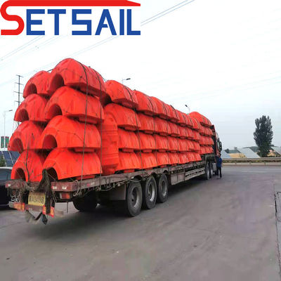 Dredger HDPE Discharge Pipe with Floating and Rubber Hose Basic Size 8 Inch 34inch