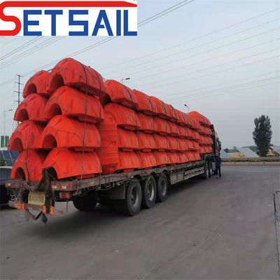 Round Cross-Section Shape HDPE Pipe for Dredging Machinery with Resilient Rubber Hose